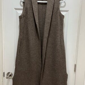 Babaton Brown Tan Sleeveless Sheath Dress